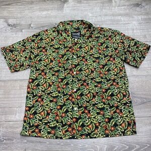 Dragon Ball Super Shirt Mens Small Shenron Hawaiian Short Sleeve Button Front